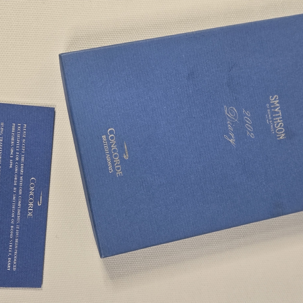 Smythson British Airways Concorde Panama Diary Set